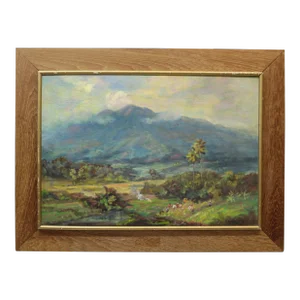 Indonesian Landscape "Mount Gede" by S. Djuprijany