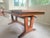 Rare vintage Art Deco adjustable height table, desk, library table or dining attributed to Willisau, featuring a richly...