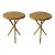 Antique European Tripod Tables Faux Bamboo - A Pair For Sale