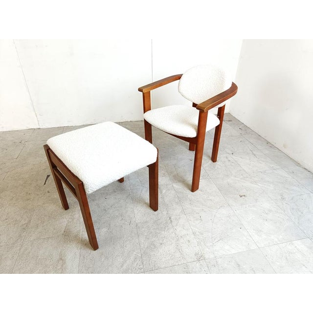 Set of Vintage Armchair and Ottoman, 1960s For Sale - Image 3 of 11