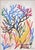 2025, Colorful Marine Vegetations, Large Diptych Coral Reef, Gouache Crayon on Watercolor Paper by Romina Milano- Set of 2 For Sale - Image 4 of 9