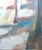 Textile Early Large Oil on Canvas - Happy Times - Signed For Sale - Image 7 of 9