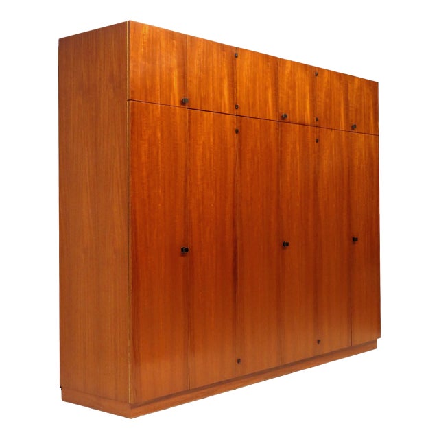 Large Mid-Century Modern Wardrobe in Teak, 1960s For Sale