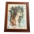 1960’s Original Abstract Female Portrait Painting Vintage Wood Frame Signed For Sale