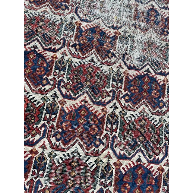 Afshar Cotton and Wool Rug, 1920s For Sale - Image 14 of 18