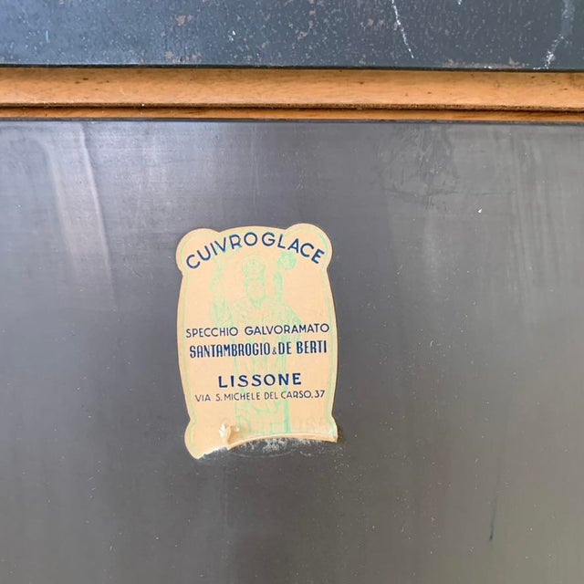 Wall Mirror by Sant'ambrogio & De Berti, Italy, 1960s For Sale - Image 13 of 14