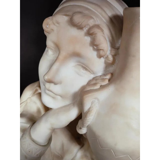 19th Century Italian Marble Sculpture, 1880s For Sale - Image 11 of 12