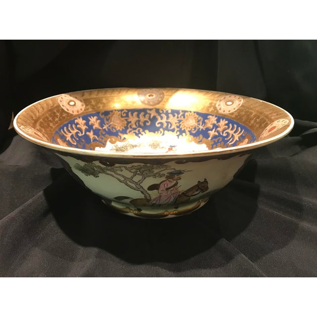 19th Century Edme Samson & Cie Porcelain Hunting Scene Bowl For Sale - Image 13 of 13