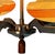 Art Deco Frosted Glass, Bakelite and Chromed Metal 4-Light Chandelier, Former Czechoslovakia, 1930s For Sale - Image 9 of 11