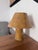 Handmade Ceramic Table Lamp: Ochre Clay Lamp in Rustic Style, Mushroom Shape Lamp, Modern Minimalist Lighting, Contemporary Table Lamp For Sale - Image 4 of 7