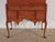 Wood Ca. 1960s 2 Piece Curly Tiger Maple Flat Top Queen Anne Highboy W/ Secret Drawer 73" T For Sale - Image 7 of 17
