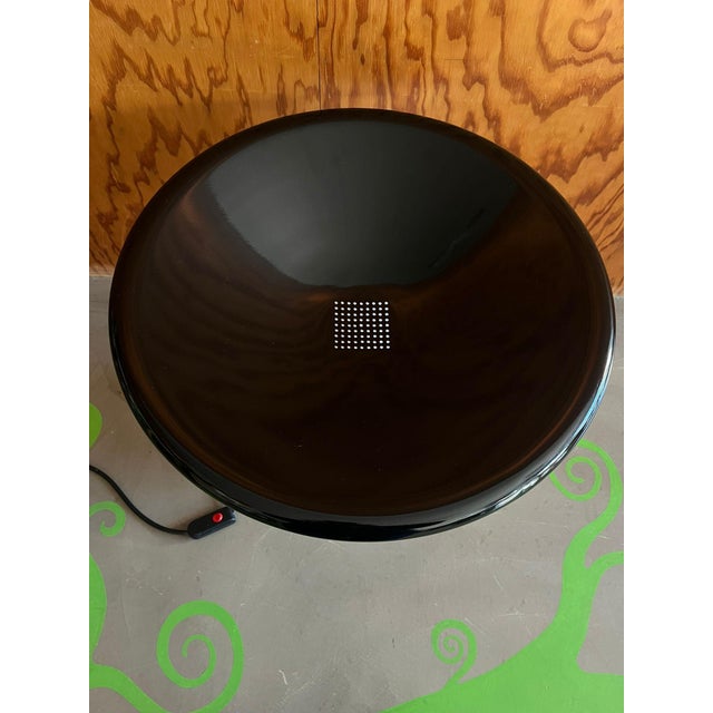 Table Lamp in Milky Glass and Black Painted Metal, 1970 For Sale - Image 6 of 15