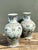 White Vintage Asian Hand Painted Crane Urns - A Pair For Sale - Image 8 of 12