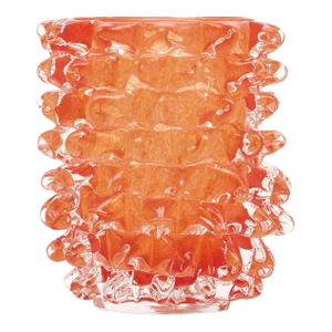 Orange Murano Glass Rostrate Vase