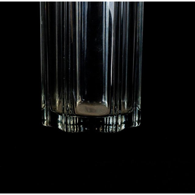 Italian Polyhedral Glass Vase with Multifaceted Decoration, 1970s For Sale - Image 3 of 5