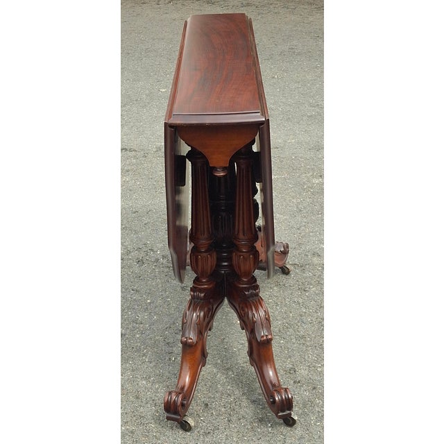 Wood Refinished William IV Figured Mahogany Sutherland Center Table/Breakfast Table, C. 1830s For Sale - Image 7 of 14