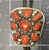 Mid 20th Century Carmelo Patania (1902-1999) Outstanding Mediterranean Coral Set in Sterling Silver W Lovely Aglets. For Sale - Image 5 of 6