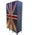 Pop Art Mid-Century 3-Bay Industrial Steel Lockers, Hand-Painted British Union Flag Motif For Sale - Image 3 of 12