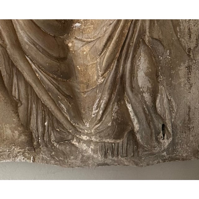 Classical Roman Antique Caproni Brothers Greek Nike Plaster Relief, Early 20th Century For Sale - Image 3 of 3