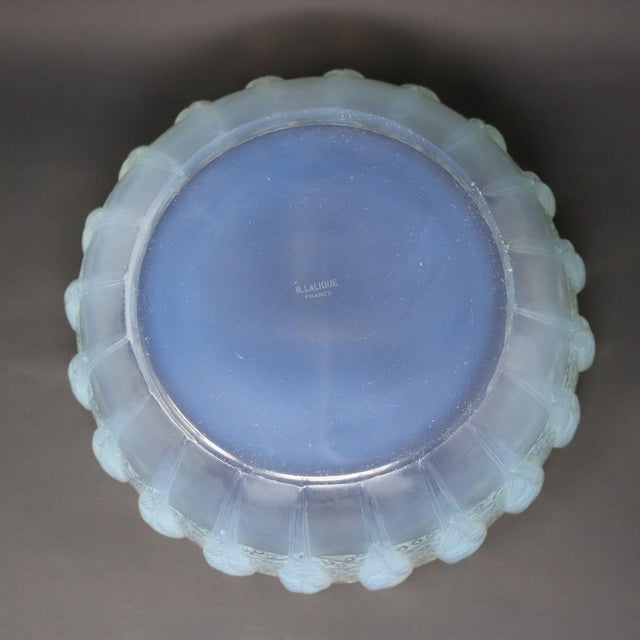 Rene Lalique Opalescent Glass 'Perruches' Bowl For Sale - Image 9 of 12