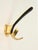 Mid-Century Brass and Coral Red and Black Enamel Coat Hooks, Italy, 1950s, Set of 4 For Sale - Image 10 of 14