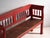 Rustic Antique Painted Pine Bench with Turned Back, Central Europe, 1900 For Sale - Image 3 of 11