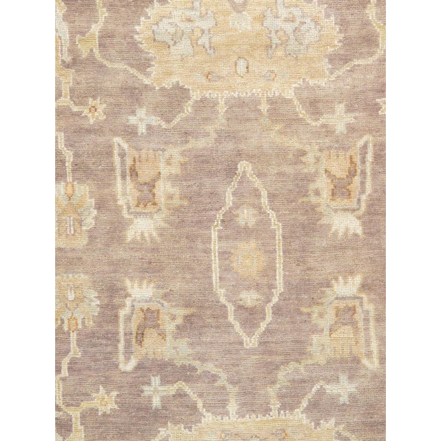 This exquisite, brown, Oushak area rug will surely fashion an ideal addition to your space. With a striking oriental...