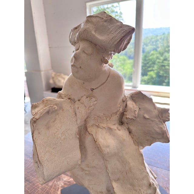 This is a beautiful original clay sculpture by accomplished US artist, David Bryce. Titled “Dance of Delight” it measures...