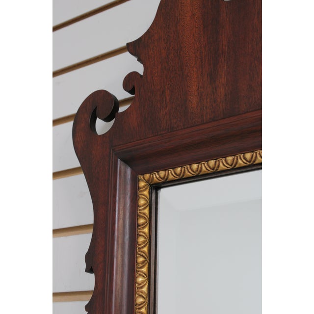 Brown Henkel Harris Model H-35 Chippendale Mahogany Mirror For Sale - Image 8 of 14
