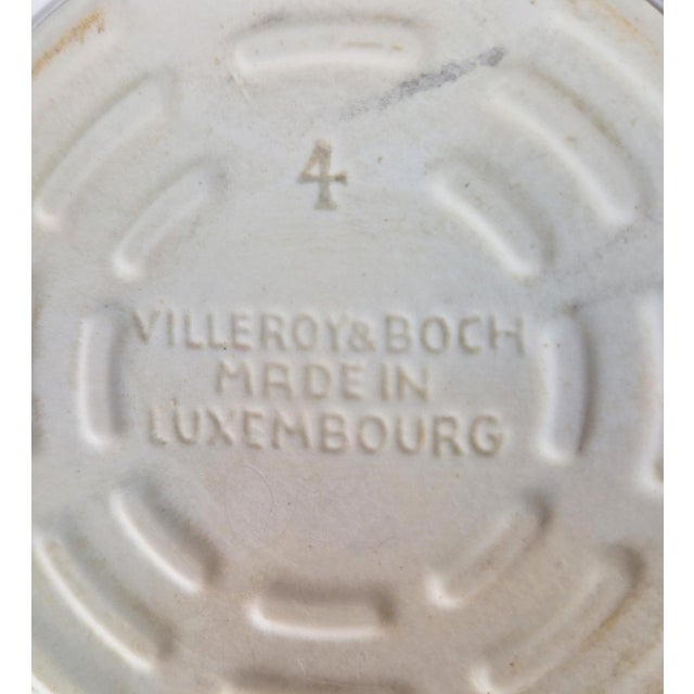 Vintage Villeroy and Boch coffee or tea pot jug brown glossy earthenware large Luxembourg 1960s model / seize number: 1 -...