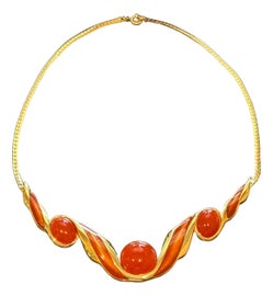 Example of Burnt Orange Necklaces