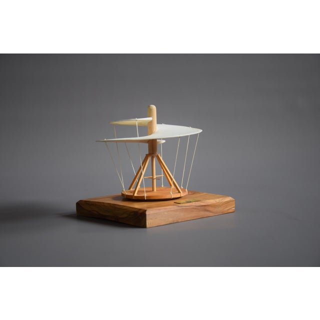 Leonardo Da Vinci Helicopter Model by Giovanni Sacchi For Sale - Image 9 of 14