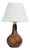 1960s Søholm Stentøj, Danish Modern, Table Lamp, Burnt Orange Ceramic, Denmark For Sale