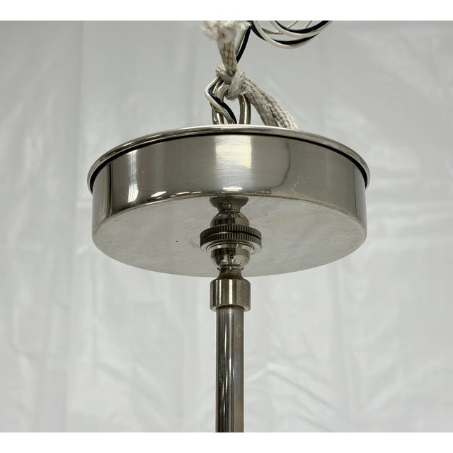 Nickel & Brass "Sunburst" Chandelier by Remains Lighting, Los Angeles Modern For Sale - Image 10 of 18