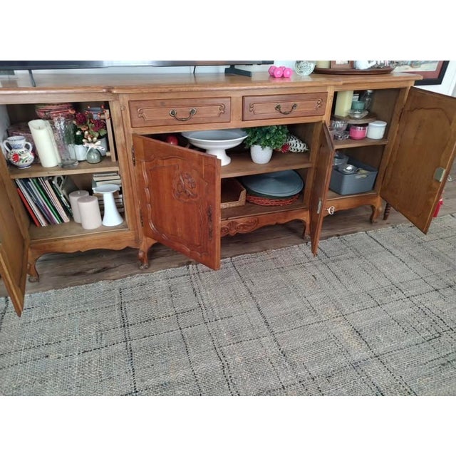 French Oak Triple Sideboard For Sale - Image 11 of 13