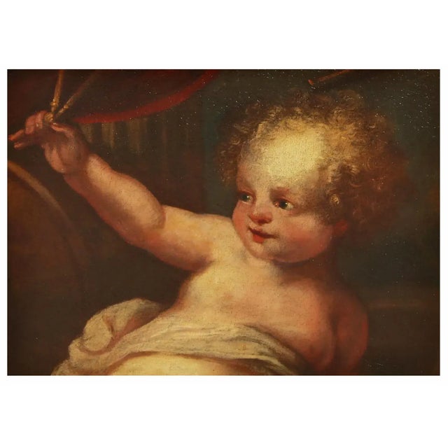 18th Century !8th Century Painting of Cherub For Sale - Image 5 of 5