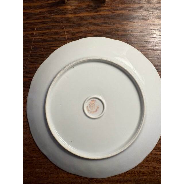 Traditional Royal Rudolstadt “Russia” Mark Hand-Painted Fruit Cabinet Plate, C. 1895–1905 For Sale - Image 3 of 7