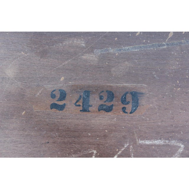 Antique Mahogany Scalloped Table With Inlaid Top For Sale - Image 14 of 17