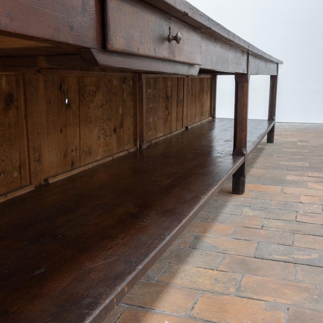Large Vintage Drapers Table, 1920 For Sale - Image 3 of 11