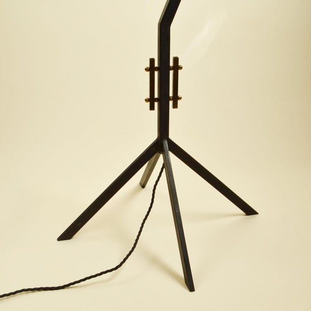 Metal Mid-Century Modern Italian Floor Lamp with Red and Yellow Shades, 1950s For Sale - Image 7 of 13