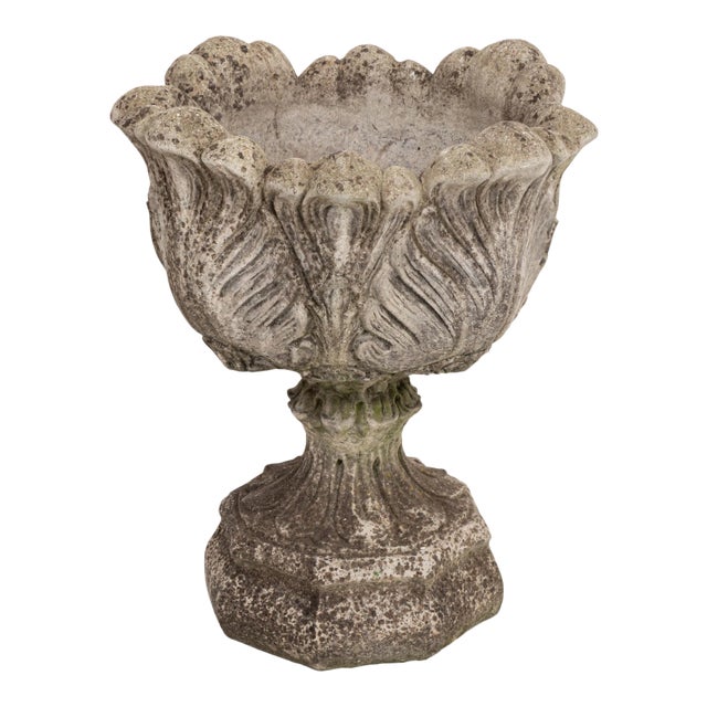 Acanthus Concrete Leaf Planter For Sale