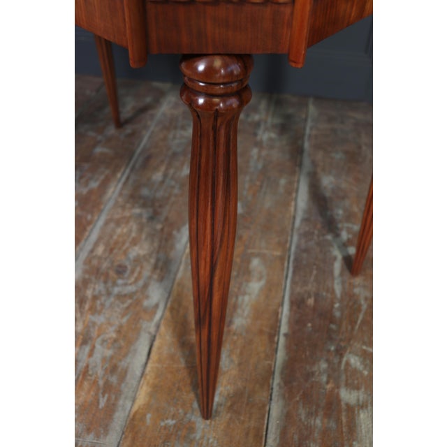 Art Deco Walnut Writing Table with Satinwood Inlay, 1925 For Sale - Image 17 of 18