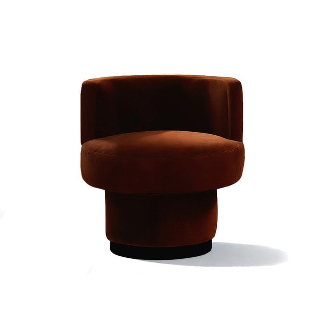 Not Yet Made - Made To Order Caos Accent Chair in Brown Velvet from Moanne For Sale - Image 5 of 5