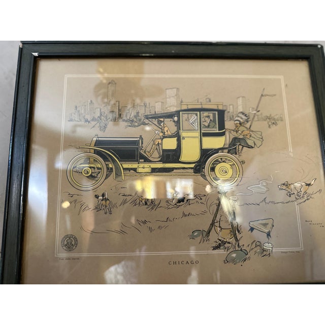 René Vincent, Berliet Illustration, Chicago, 1907, Print on Paper For Sale - Image 3 of 11