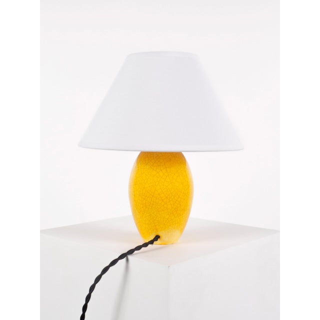 Mid-Century Modern Vintage French Table Lamp in Ceramic, 1950 For Sale - Image 3 of 7