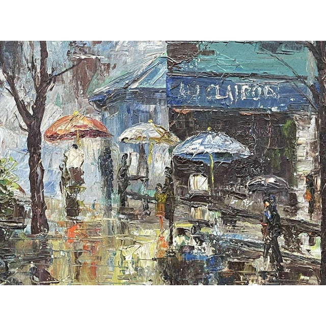 Benoît Gebelin, A District of Paris, 1960s, Oil on Canvas For Sale - Image 7 of 8
