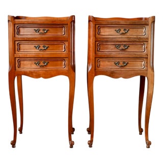 Louis XVI Style Bedside Tables, 1930s, Set of 2 For Sale