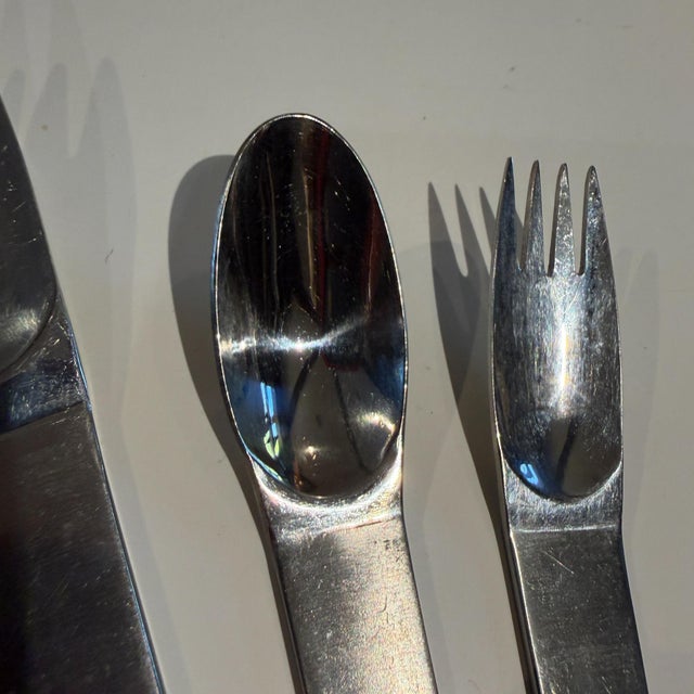 Metal Amboss Flatware by Carl Aubock Mid Century Modern Austria For Sale - Image 7 of 9