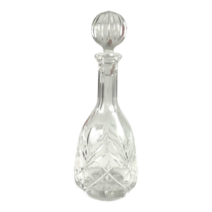 1980s Noble Excellence Cut Crystal Decanter