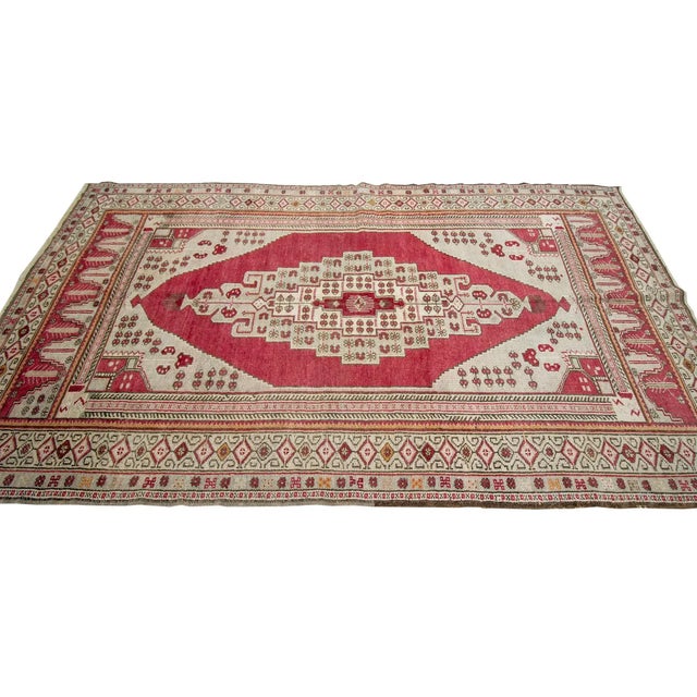 Turkish Vintage 1960's Turkish Rug- 4′8″ × 8′10″ For Sale - Image 3 of 7